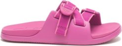 Chacos Sandals NZ - Chaco Little Kid's Chillos Slide Sandal 08Z4247 Outskirt Fuchsia
