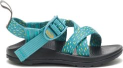 Chacos Sandals NZ - Chaco Little Kid's Z/1 Ecotread Sandal 08Z4222 Clip Aqua